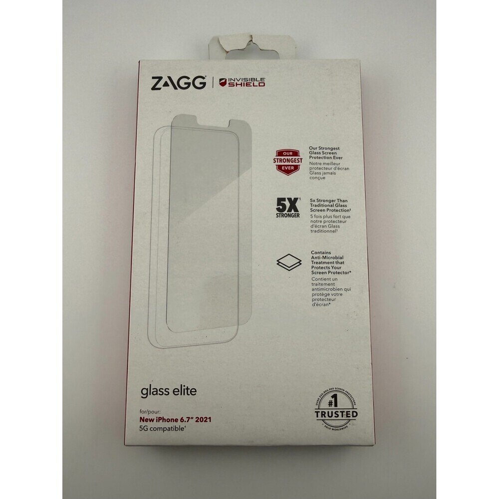 NEW ZAGG InvisibleShield 6.7" Glass Elite Screen Protector iPhone 13 Pro Max